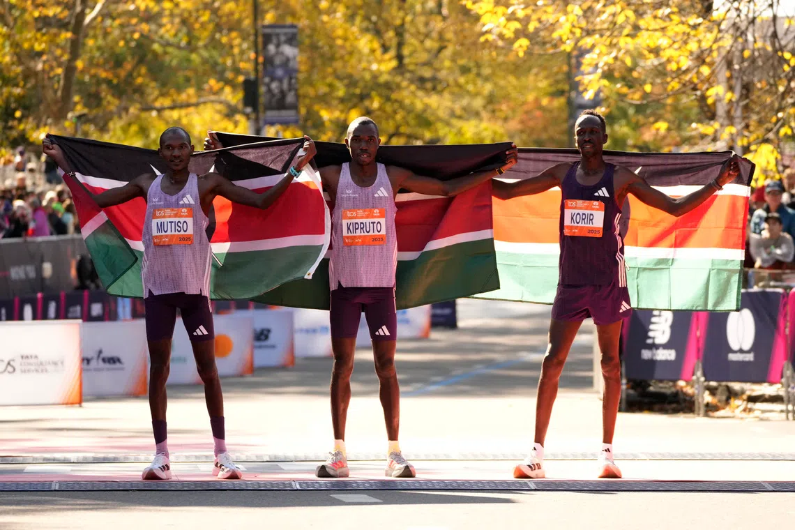 Kenya sweep men's and women's podiums at NYC Marathon