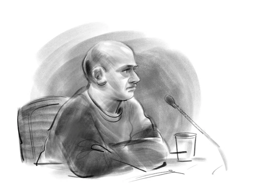 FILE PHOTO: Court drawing of Sanjay Shah in a constitutional hearing at the Glostrup Court in Glostrup, Denmark, on Thursday 7 December 2023. Sanjay Shah, who is accused of participating in fraudulent share trading schemes, has been extradited to Denmark from Dubai. Jesper Andkjaer/Ritzau Scanpix/via REUTERS/File Photo