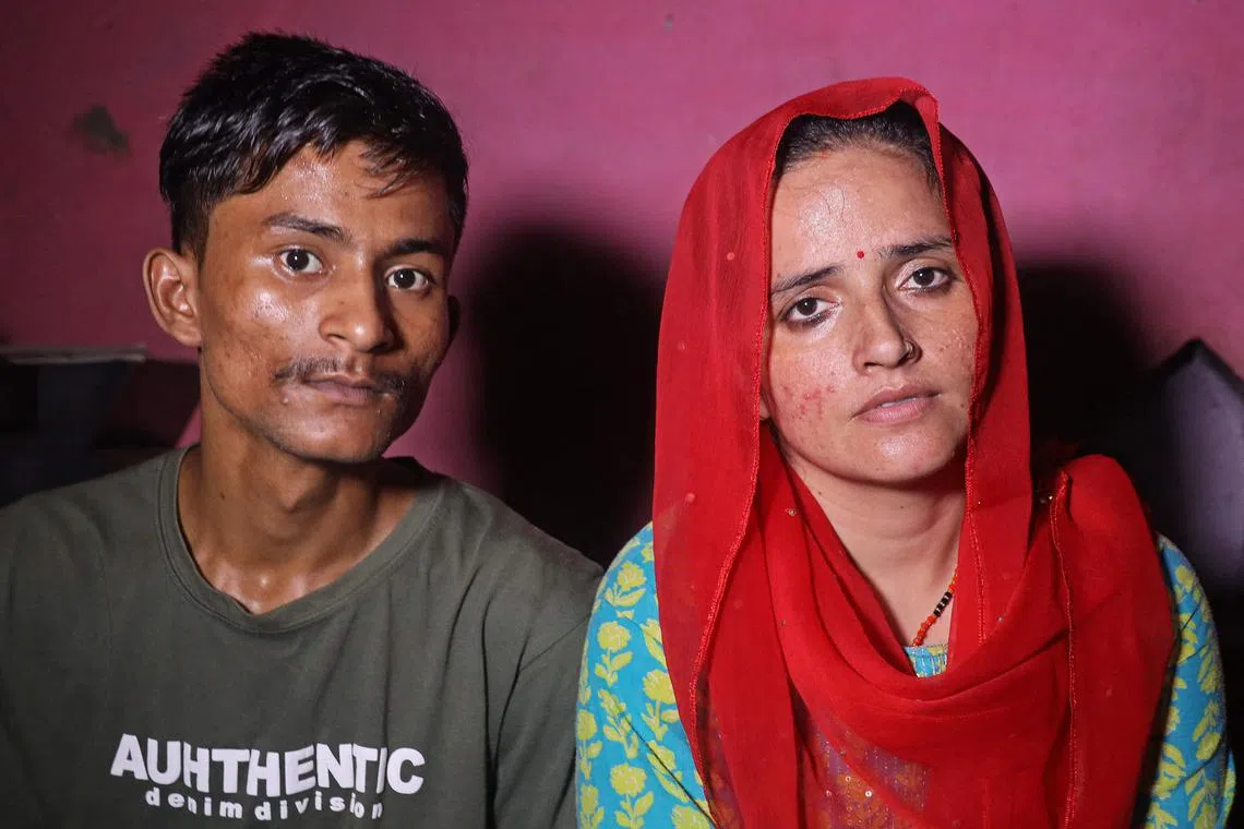 Mr Sachin Meena (L) and Ms Seema Haider say their passion trumped national rivalries or fear of religious backlash. 