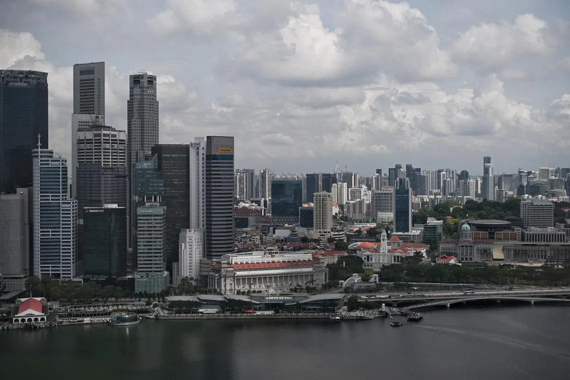 ST20230425_202396467392 Kua Chee Siong/ pixgeneric/ Generic pix of the Singapore skyline on April 25, 2023.