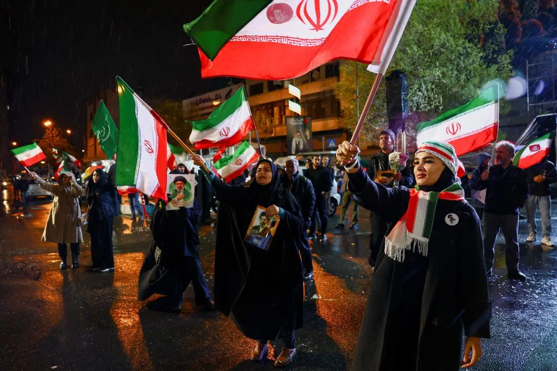 Protesters attend an anti-U.S. and anti-Israeli rally, amid the U.S.-Israeli conflict with Iran, in Tehran, Iran, March 26, 2026. Majid Asgaripour/WANA (West Asia News Agency) via REUTERS
