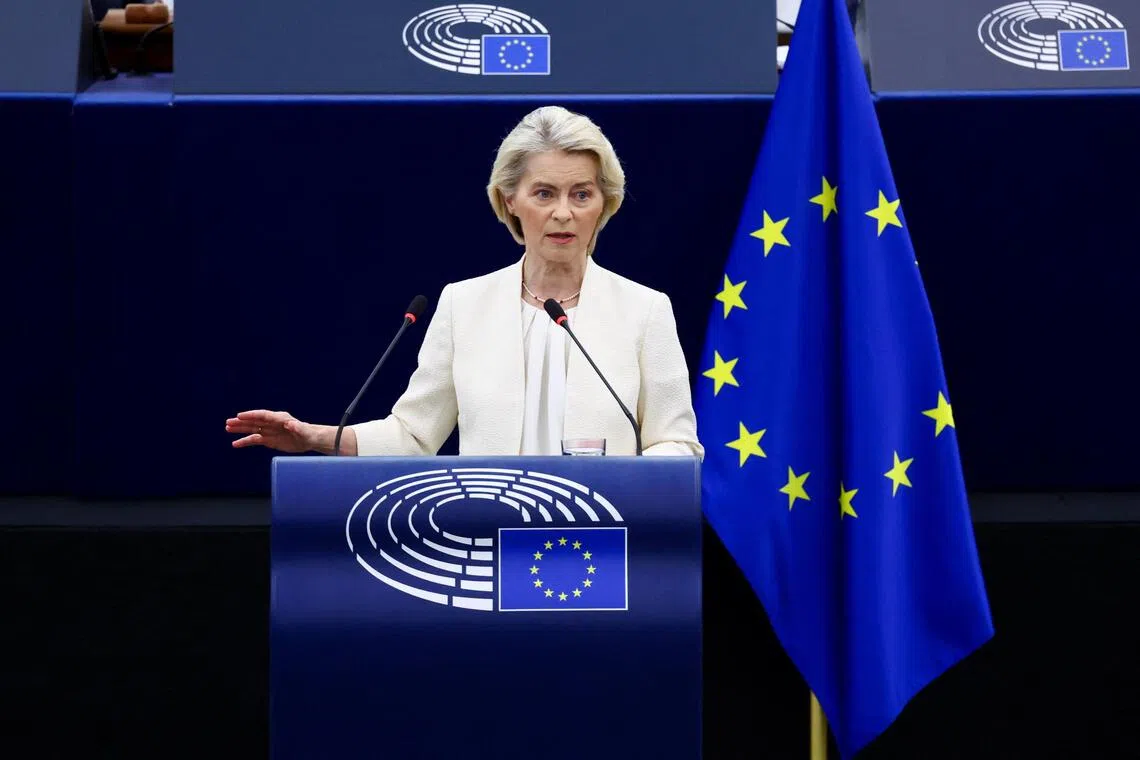 European Commission president Ursula von der Leyen said new partnerships were needed “in the cold fragility of today’s world”.