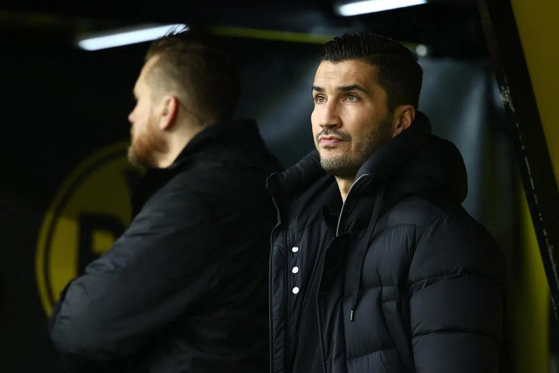 Soccer Football - Bundesliga - Borussia Dortmund v SC Freiburg - Signal Iduna Park, Dortmund, Germany - November 23, 2024 Borussia Dortmund coach Nuri Sahin before the match REUTERS/Leon Kuegeler/ File Photo
