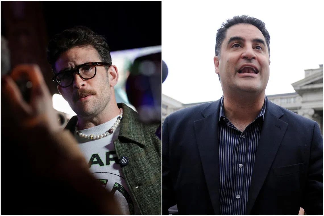 Left-wing Israel critics Cenk Uygur (right) and his nephew Hasan Piker had been due to speak at the SXSW London festival this week.