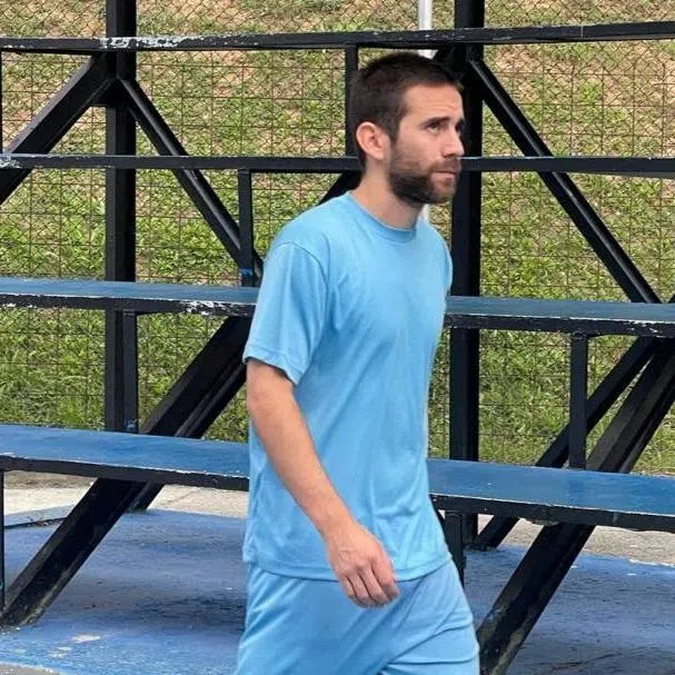 Argentina's Gendarmeria officer Nahuel Gallo, who, according to Venezuelan officials, was detained after attempting to enter Venezuela irregularly, walks at an undisclosed location in this image obtained by Reuters on January 3, 2025.