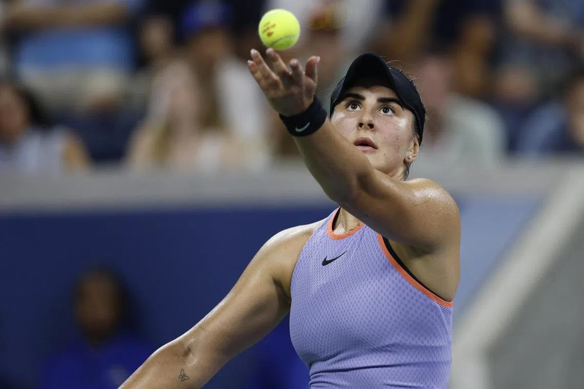 Canada's Bianca Andreescu was up 3-0  in her match against No. 2 seed Beatriz Haddad Maia of Brazil when the match ended with Haddad Maia in clear pain.