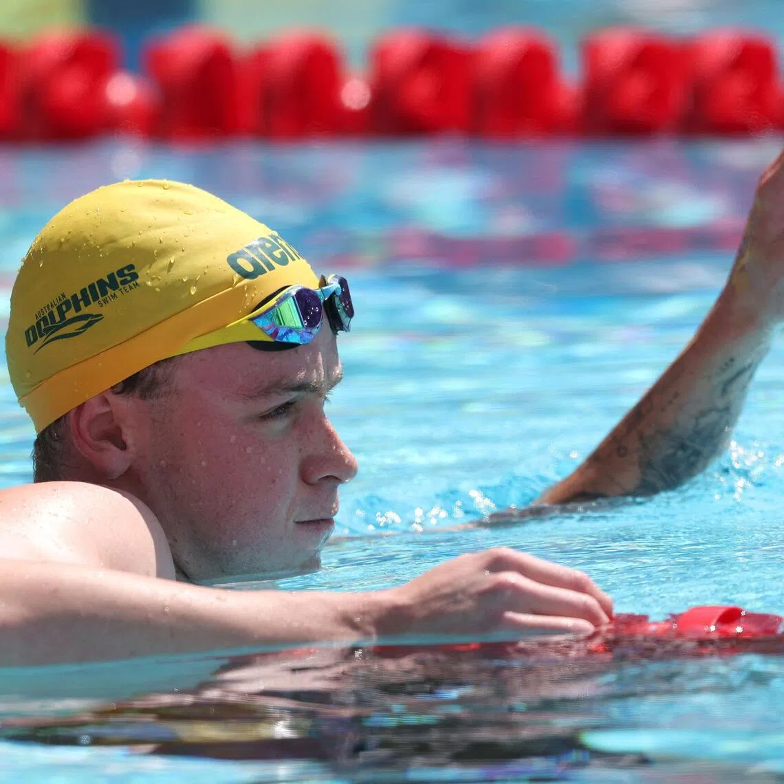 Sam Short of Australia after competing in Heat 4 in the men’s 400m freestyle on Aug 14.