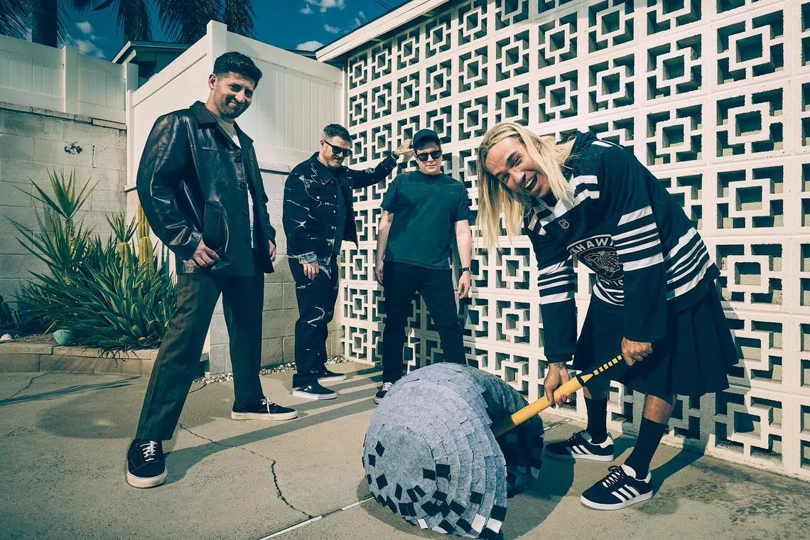 Rock band Fall Out Boy has picked up where Billy Joel's hit single left off with an updated cover version.