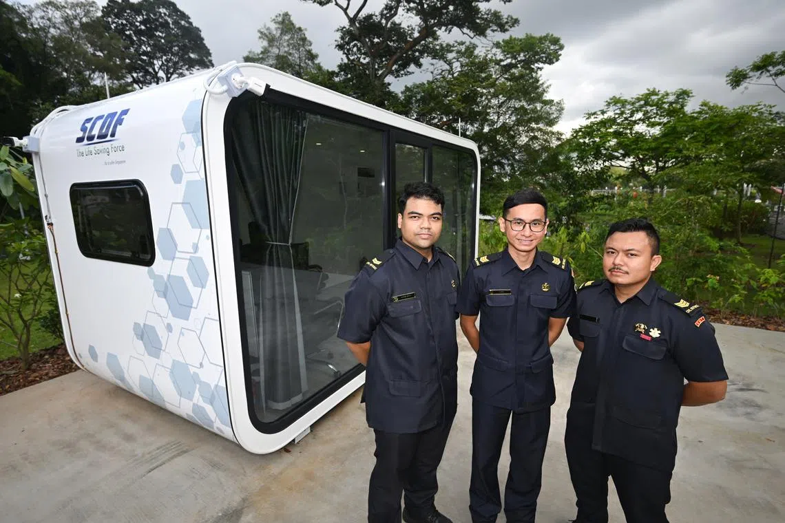 The pod is part of SCDF’s plans to meet the increasing demand for emergency medical services over the years. 