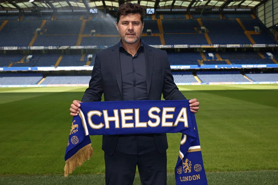 Mauricio Pochettino gave his first press conference since being hired by Chelsea in May.