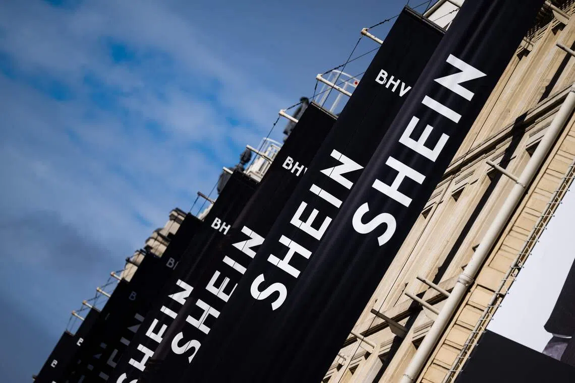 Shein is due to open its first physical store in the world inside the prestigious BHV Marais department store in central Paris on Nov 5.