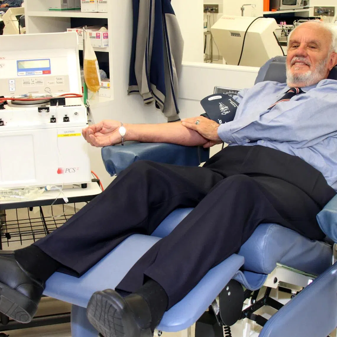 Mr James Harrison rolled up his sleeve and donated blood 1,173 times over 64 years.