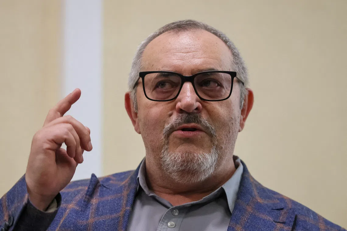 FILE PHOTO: Boris Nadezhdin, an anti-war Russian politician, appears in court in Dolgoprudny, Moscow region, Russia July 17, 2026.  REUTERS/Anastasia Barashkova/File Photo