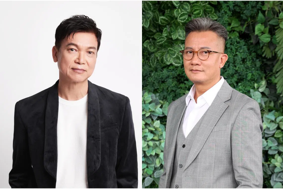 Local actor Xie Shaoguang (left) will star in new drama Last Hurrah with actor Chen Hanwei. 