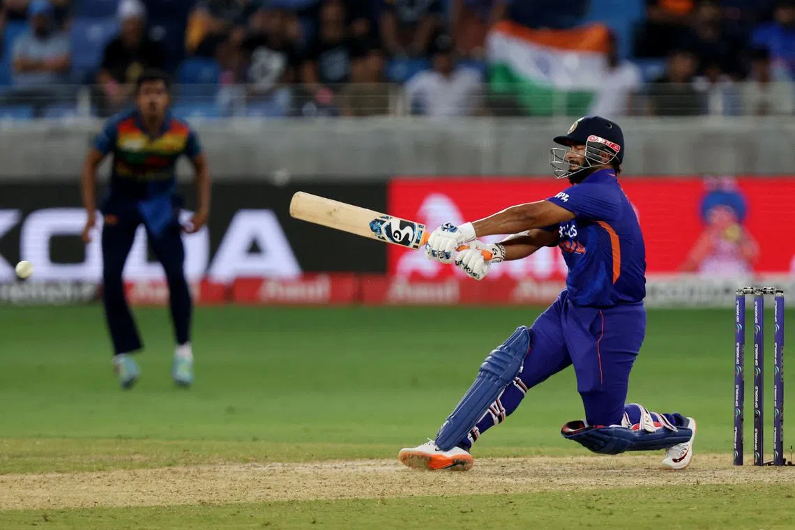 FILE PHOTO: Cricket - Asian Cup - India v Sri Lanka - Dubai International Cricket Stadium, Dubai, United Arab Emirates - September 6, 2022 India's Rishabh Pant in action REUTERS/Christopher Pike/FILE PHOTO