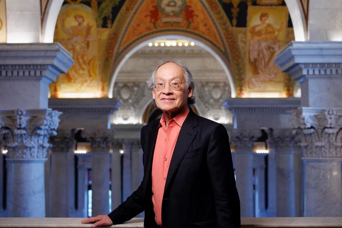 New US poet laureate Arthur Sze at the Library of Congress in Washington, US on July 18, 2025. 