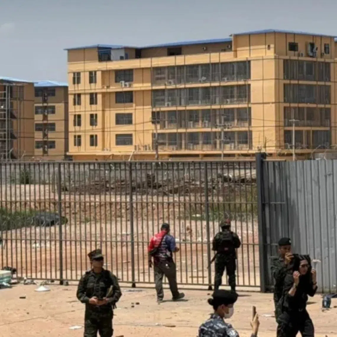 The site, located in the O Smach area near Chong Chom, has been identified as a base used by scammer networks regarded as a global threat.