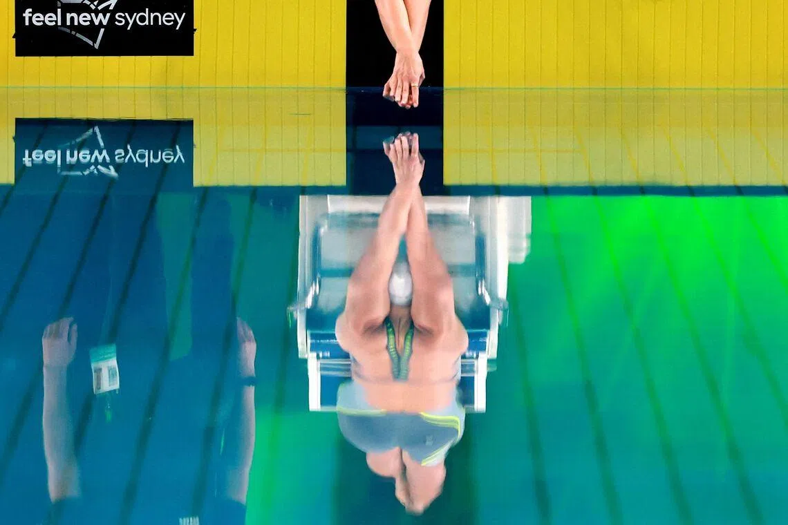 Australia’s Elizabeth Dekkers competing in the women’s 200m butterfly final, during the Australian swimming trials at the Sydney Olympic Park Aquatic Centre, on June 11, 2026.