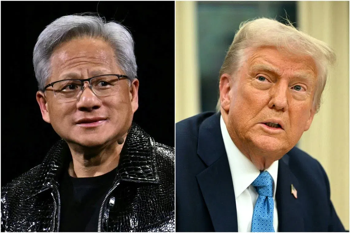 Mr Jensen Huang’s meeting with Mr Donald Trump has been in the works for several weeks, according to a person familiar with the matter. 