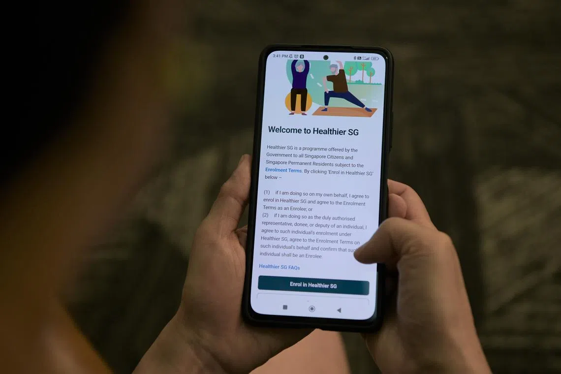 Eligible residents will be invited by an SMS from the Ministry of Health to enrol via the HealthHub app.