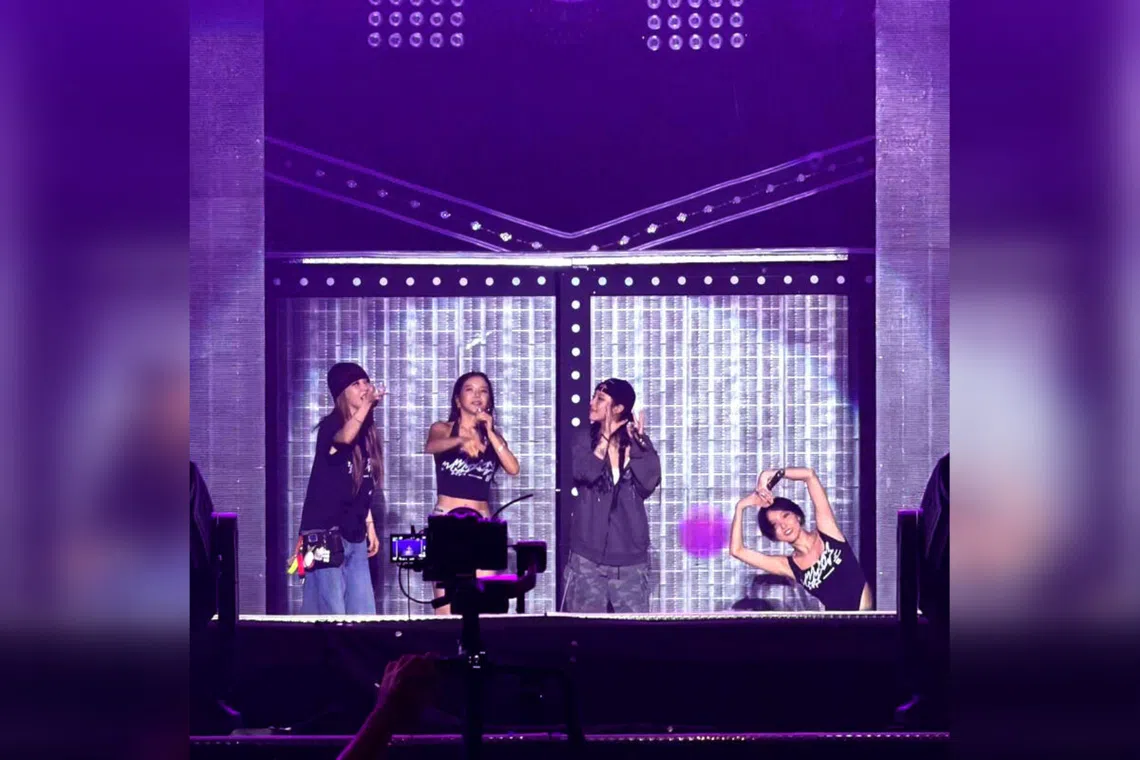 South Korean girl group Mamamoo performed at the Singapore Indoor Stadium on July 31.
