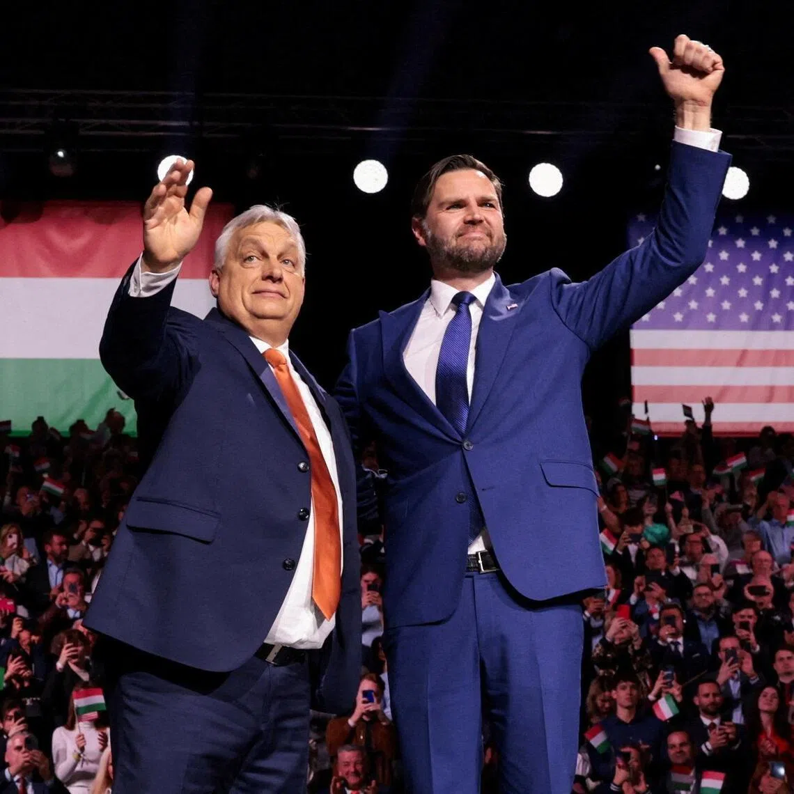US Vice-President J.D. Vance (right) endorsed Mr Viktor Orban (left) as a model of leadership for the continent days before the make-or-break vote. 