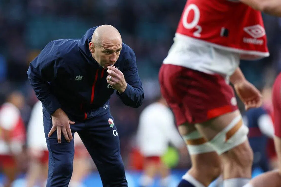 Rugby Union - Six Nations Championship - England v Wales - Twickenham Stadium, Twickenham, Britain - February 10, 2024 England head coach Steve Borthwick during the warm up before the match Action Images via Reuters/Toby Melville