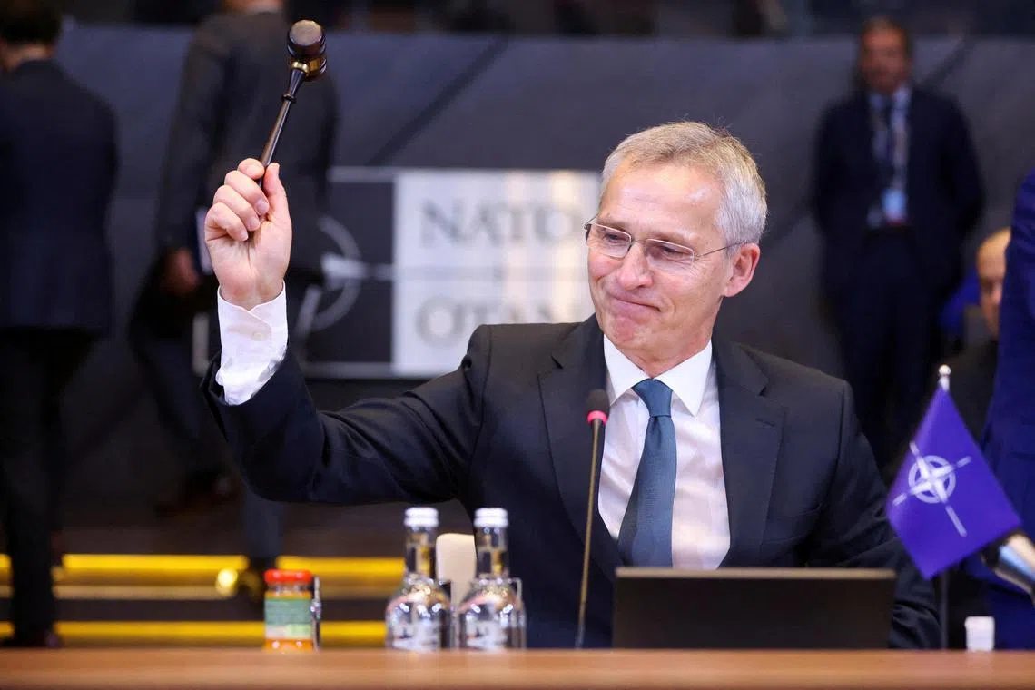 Nato Secretary General Jens Stoltenberg said the alliance's move would put its support for Ukraine "on a firmer footing for years to come".