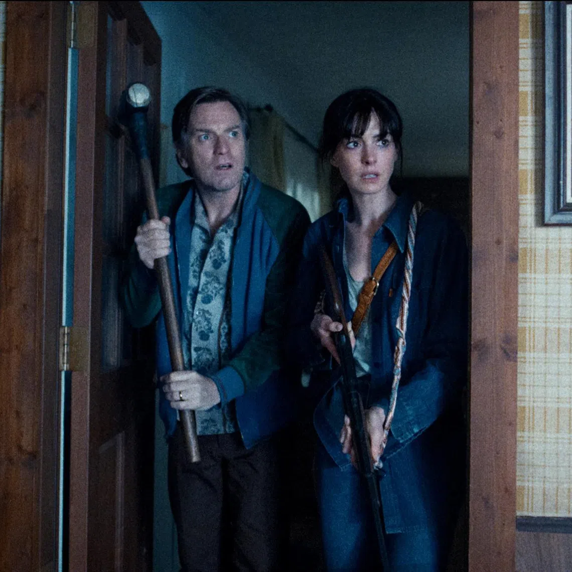 Ewan McGregor (left) and Anne Hathaway in The End Of Oak Street.