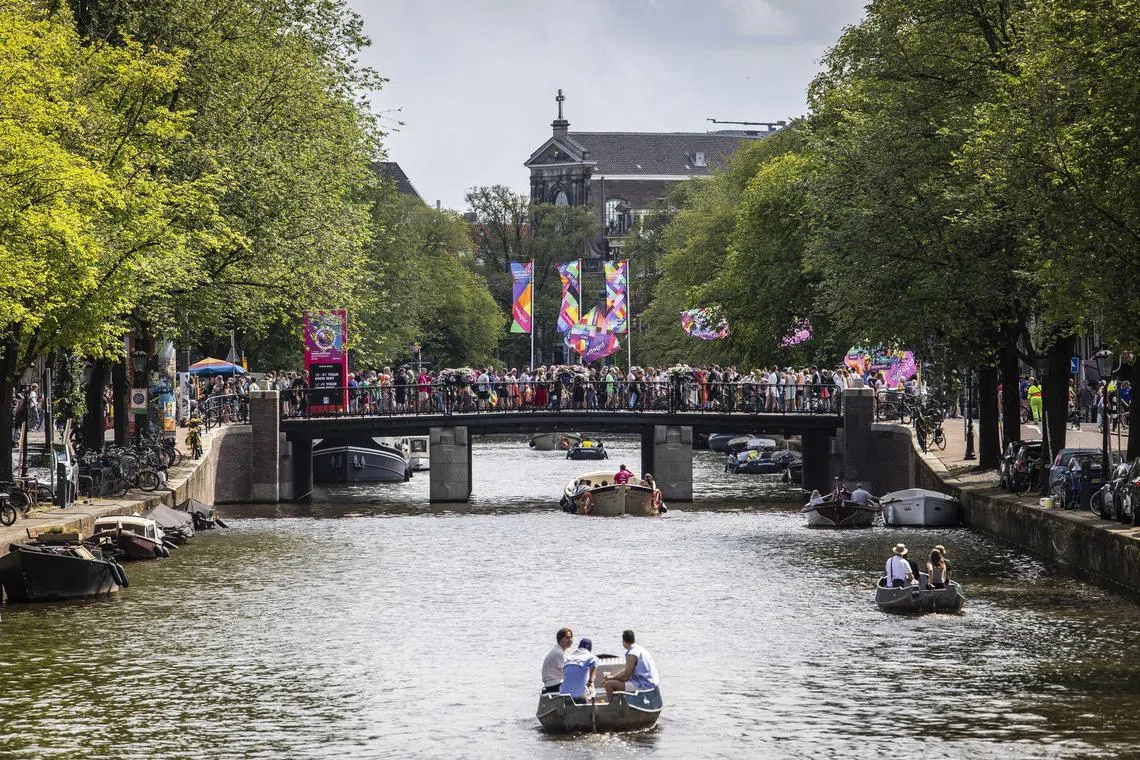 Amphibious cars will no longer be allowed on Amsterdam's canals starting 2025, unless they are electric.