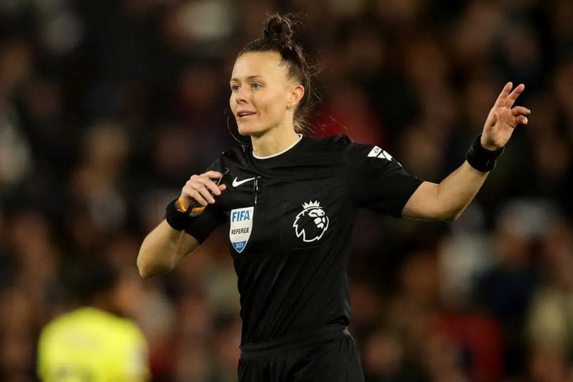 Soccer Football - Premier League - Fulham v Burnley - Craven Cottage, London, Britain - December 23, 2023  Referee Rebecca Welch REUTERS/Chris Radburn