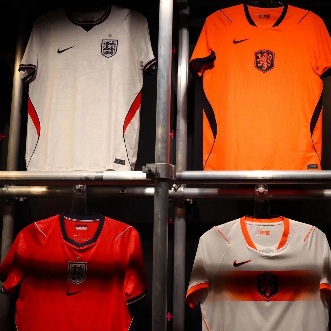 Nike’s World Cup merchandise is displayed at a store in New York City, US, on June 9.