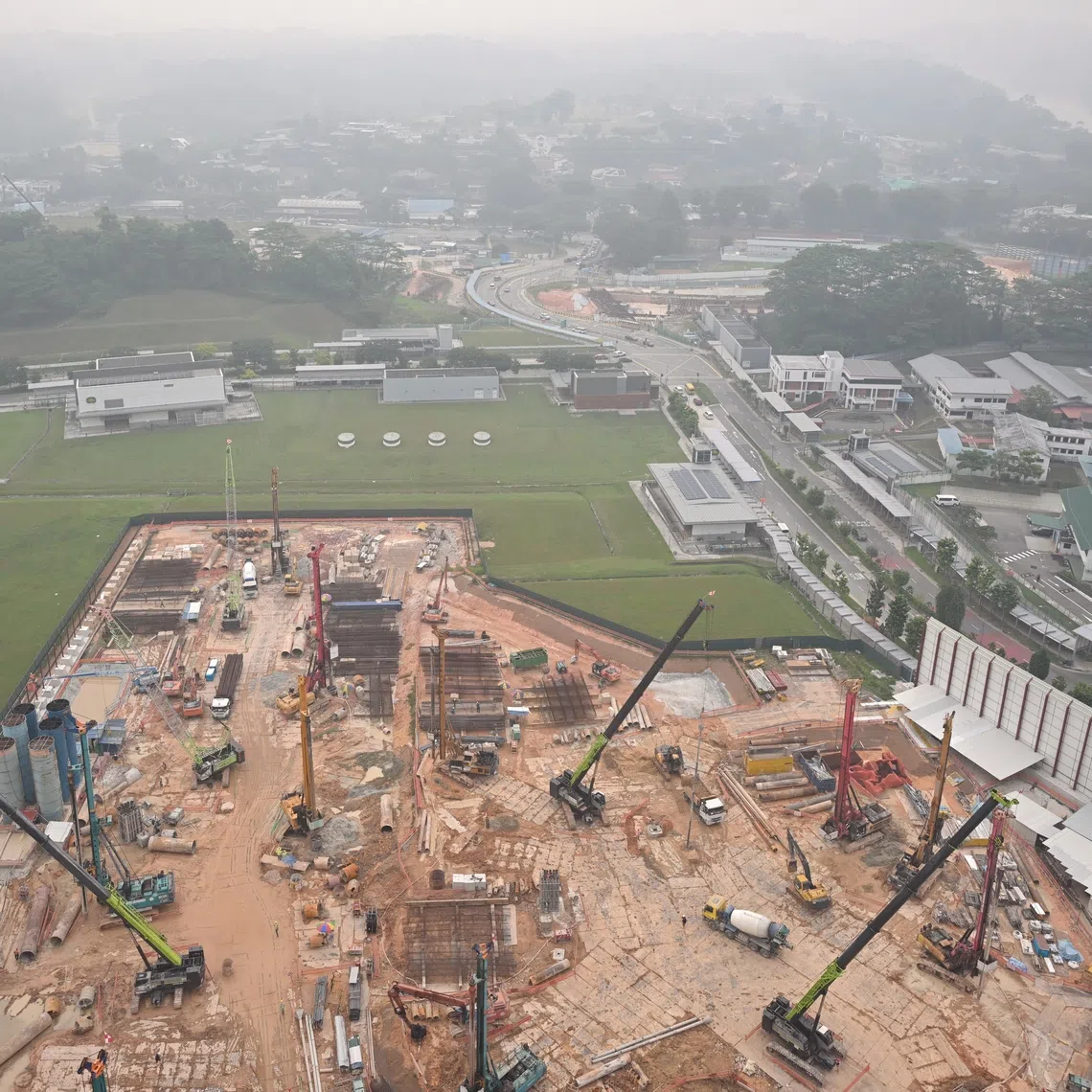 Work on a number of construction projects has slowed since early September, when Singapore’s air quality first entered the PSI’s “unhealthy” range.