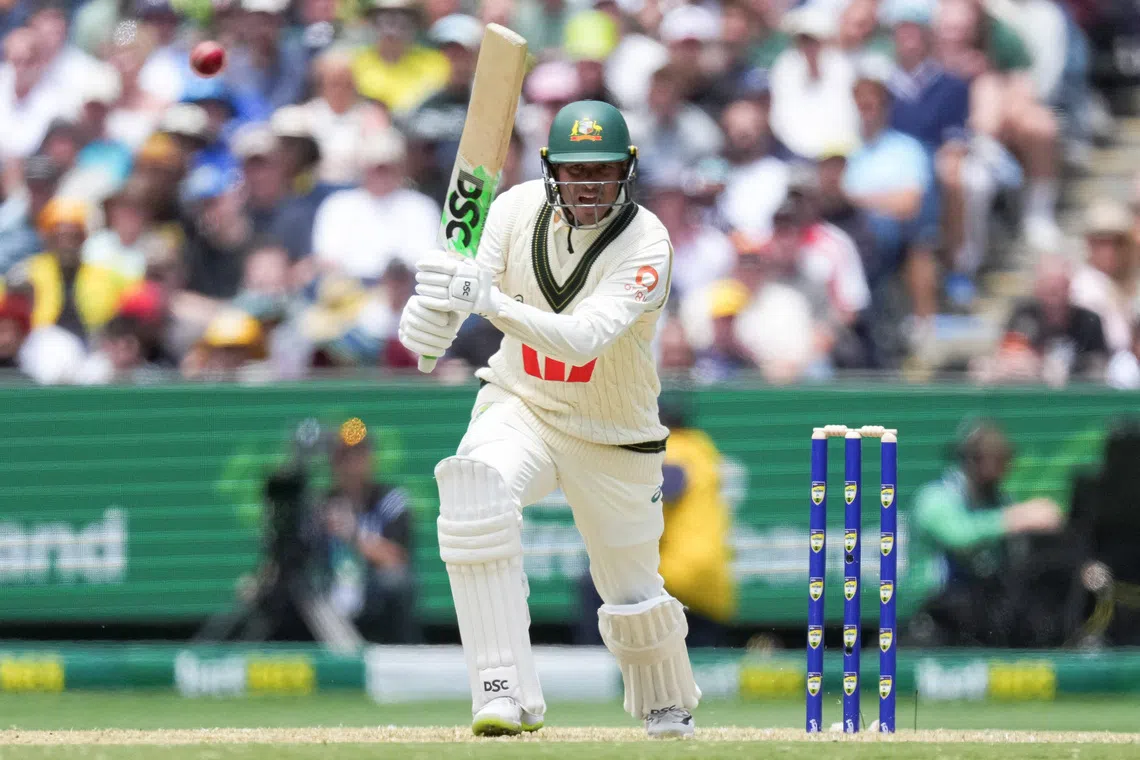 Cricket - The Ashes - Australia v England - Fourth Test -  MCG, Melbourne, Australia - December 26, 2025 Australia’s Usman Khawaja batting. REUTERS/Asanka Brendon Ratnayake