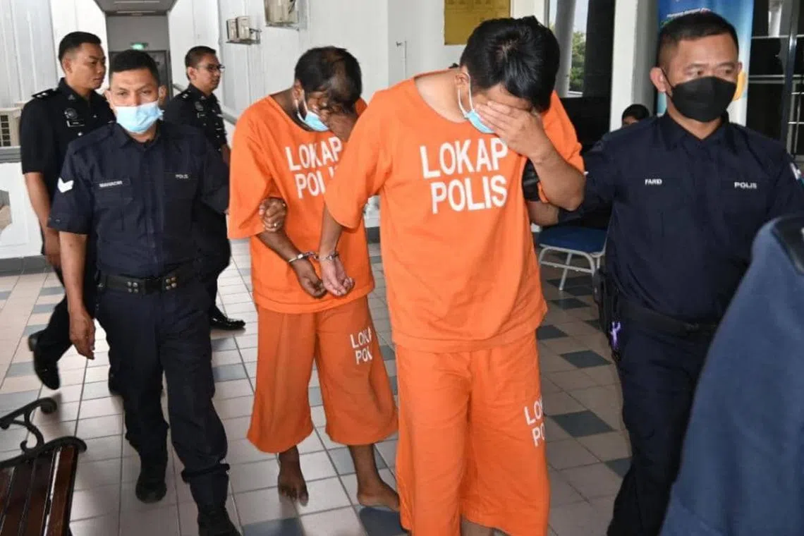 T.S Praveen and Muhammad Safri Idris could face a jail term of up to 20 years and whipping upon conviction.