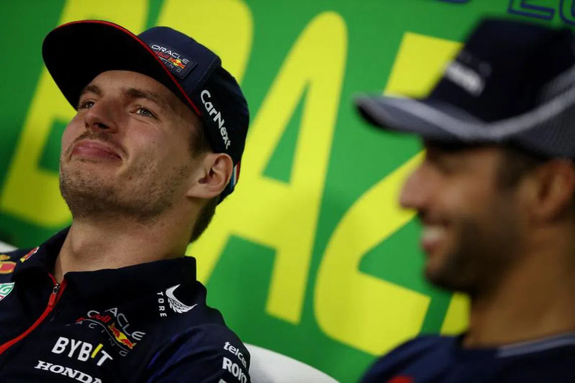 Formula One F1 - Brazilian Grand Prix - Jose Carlos Pace Circuit, Sao Paulo, Brazil - November 2, 2023 Red Bull's Max Verstappen during a press conference ahead of the Brazilian Grand Prix REUTERS/Carla Carniel
