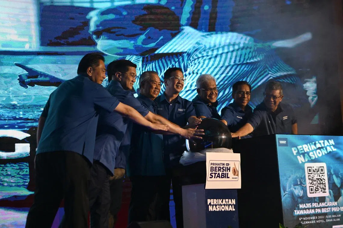 Perikatan Nasional Manifesto launch at Glenmarie Hotel & Golf Resort, Shah Alam on 6 November 2022.