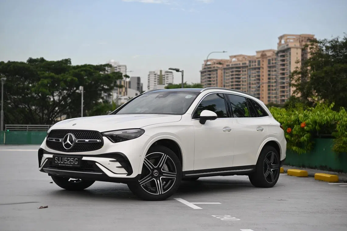 Interior and exterior of the New Mercedes-Benz GLC on May 17, 2023.