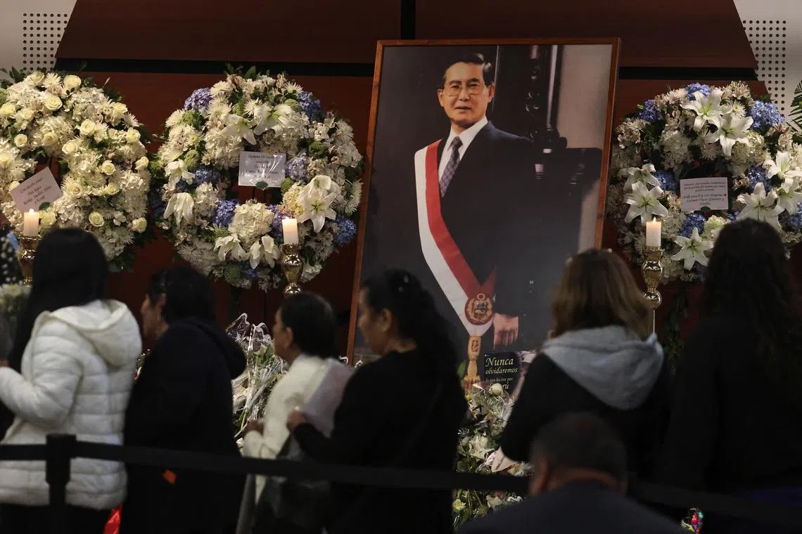 After lying in state for three days Mr Alberto Fujimori will be buried on Sept 14, following a state funeral.