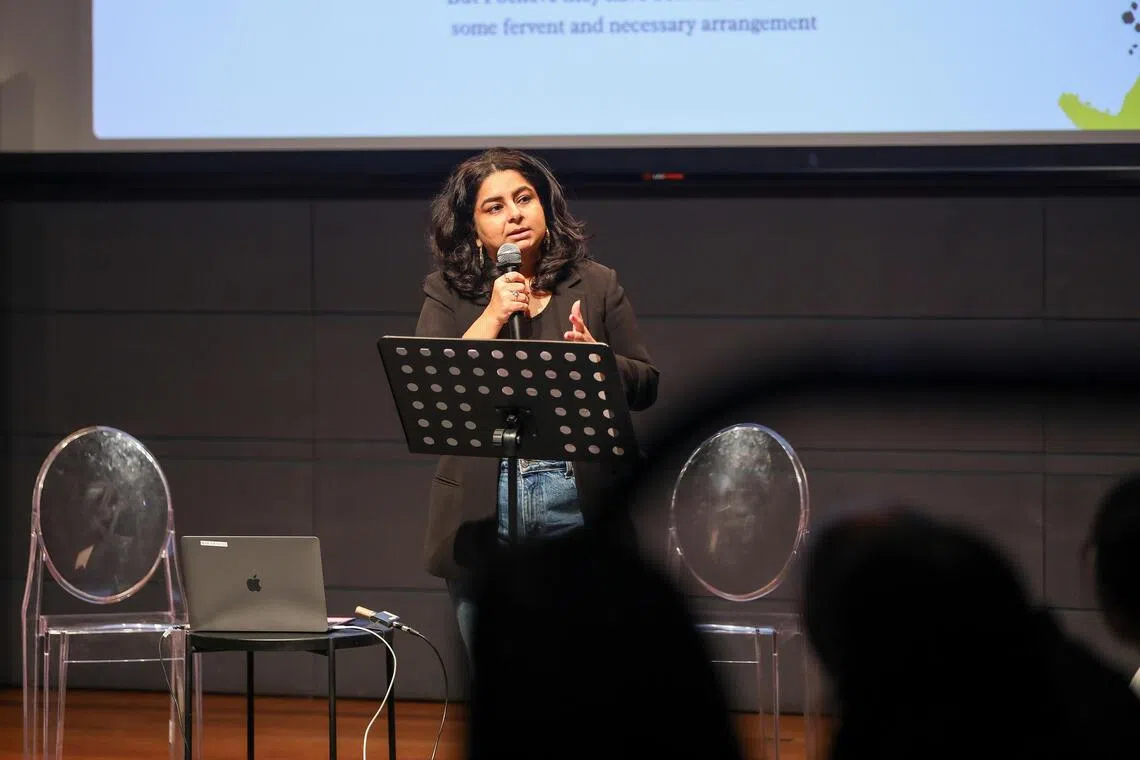 Pooja Nansi’s keynote session at the Play Den at the Singapore Writers Festival.
