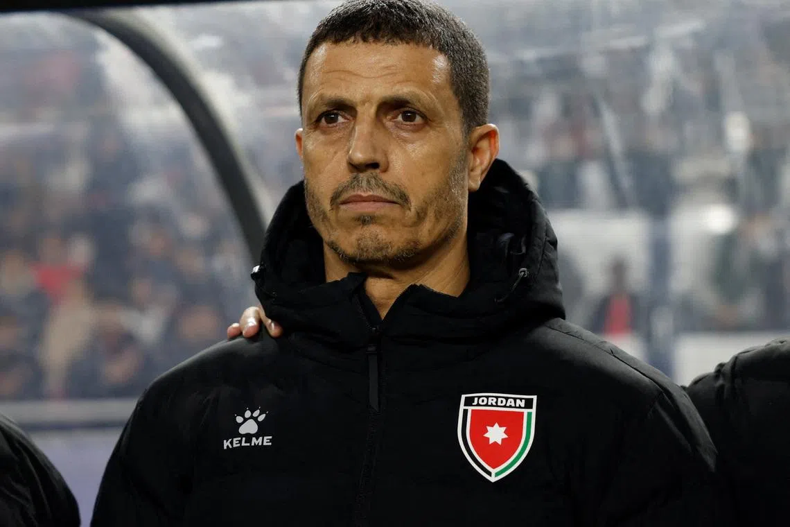 FILE PHOTO: Soccer Football - World Cup - AFC Qualifiers - Third Round - Group B - South Korea v Jordan - Suwon World Cup Stadium, Suwon, South Korea - March 25, 2025 Jordan coach Jamal Sellami before the match REUTERS/Kim Soo-Hyeon/File Photo