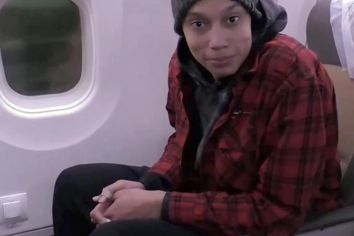 Ms Brittney Griner was released in a prisoner swap with Russia.