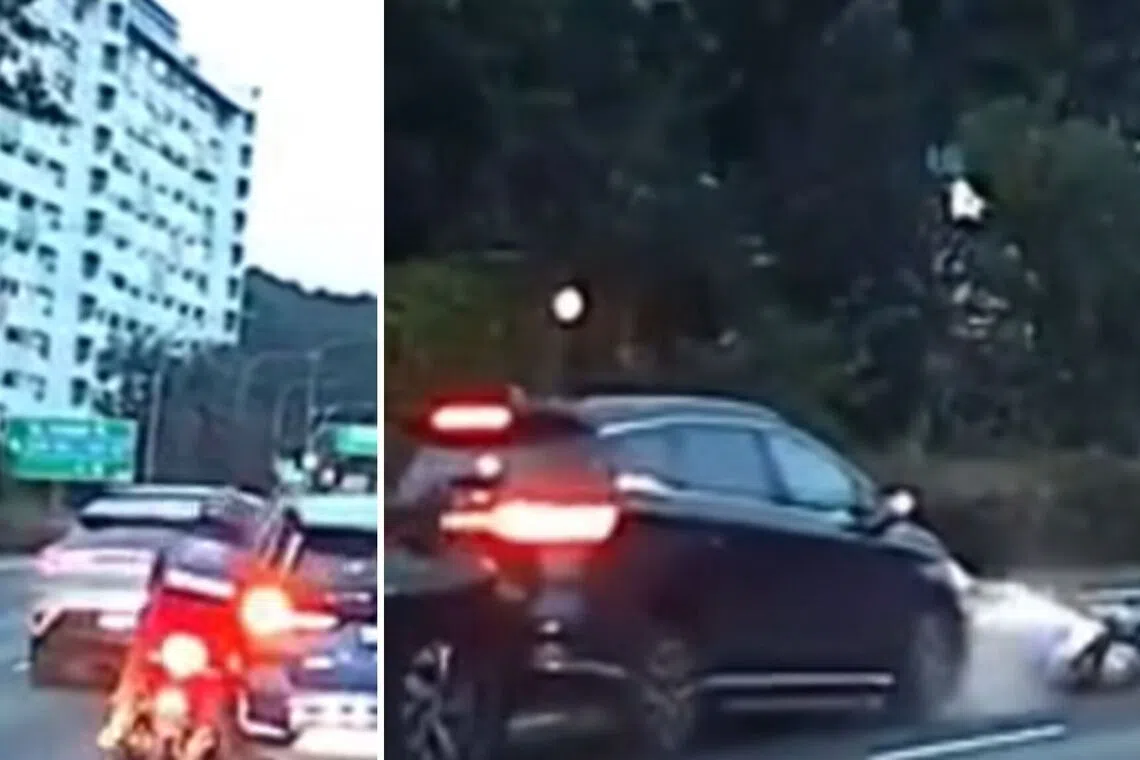 The police and the Singapore Civil Defence Force said that they were alerted to the accident on the PIE (towards Changi) at about 6.55pm on Oct 18.