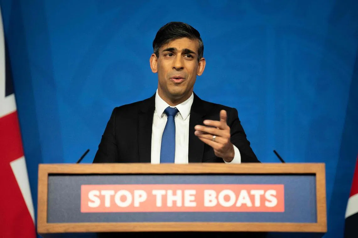 Britain's Prime Minister Rishi Sunak said the legislation satisfied almost all the criticisms from his colleagues.
