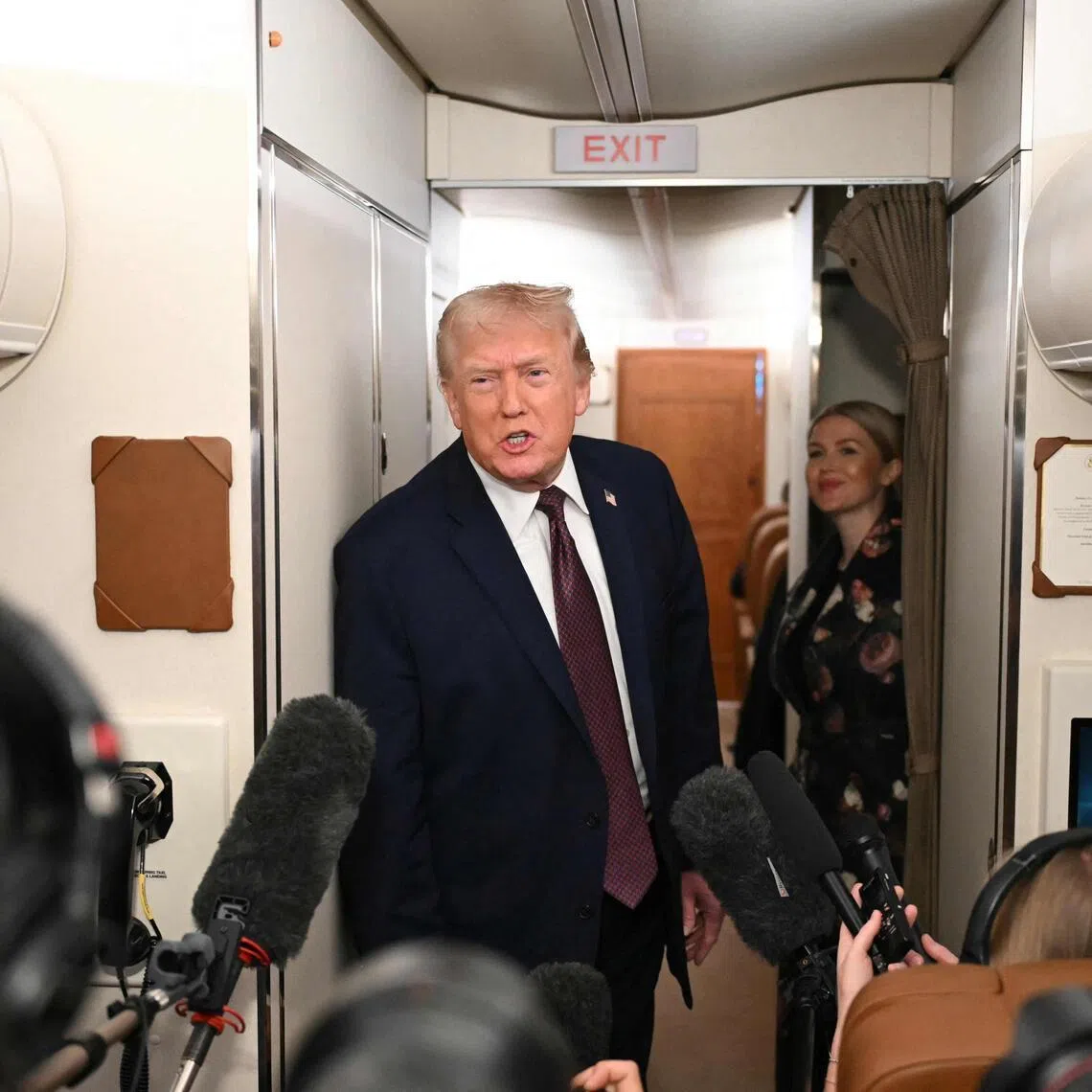 US President Donald Trump echoed grievances amplified by top officials who in recent weeks have urged white men to file federal complaints with the Equal Employment Opportunity Commission.