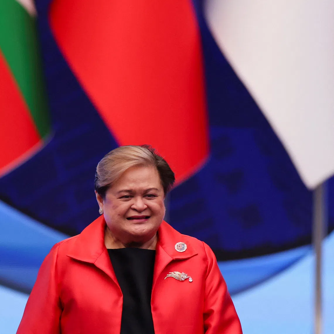 Philippines' Secretary of Foreign Affairs Theresa Lazaro attends the ASEAN Foreign Ministers' Meeting in Kuala Lumpur, Malaysia, October 25, 2025. REUTERS/Chalinee Thirasupa