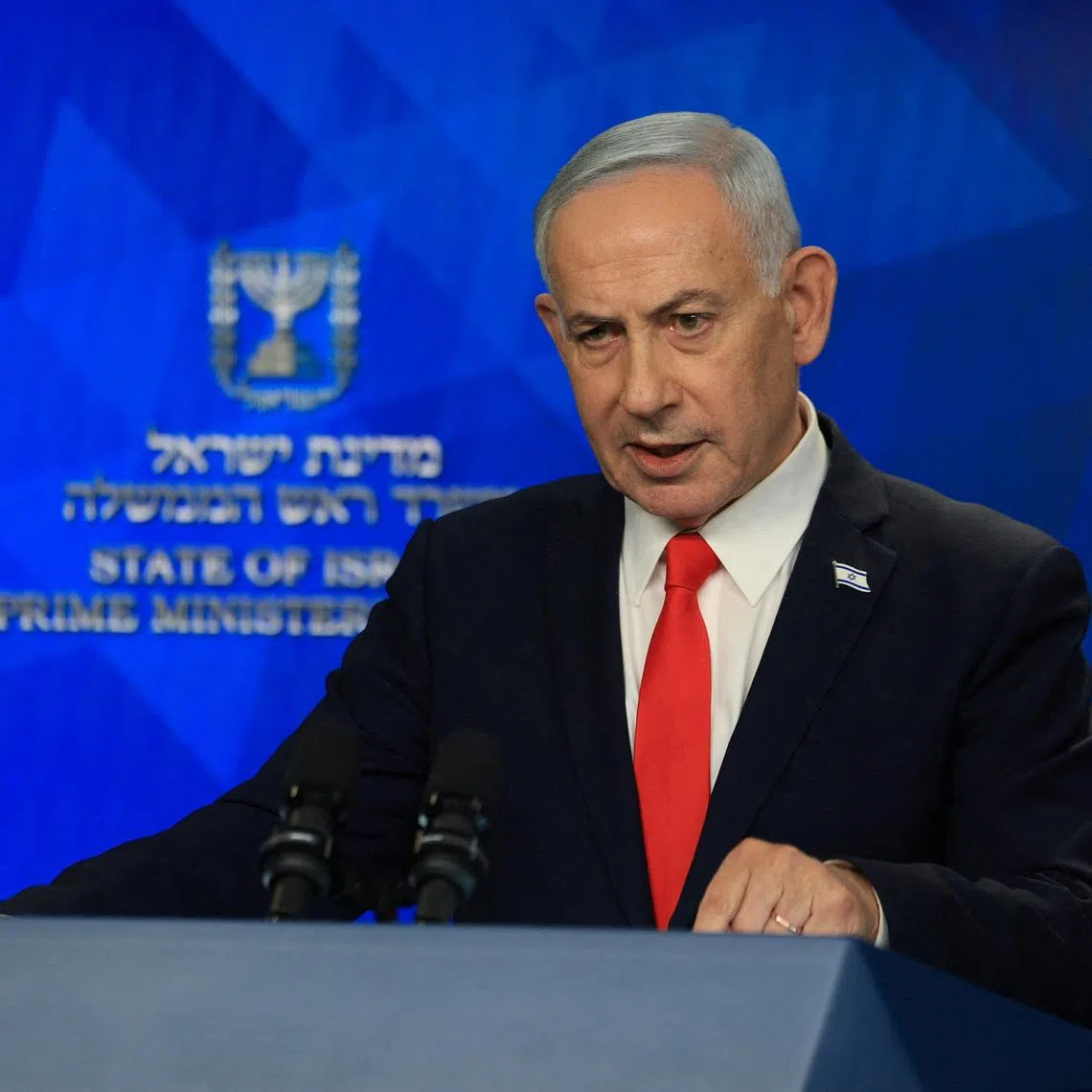 Israeli Prime Minister Benjamin Netanyahu holds a news conference, following a U.S.-Iran deal, in Jerusalem, June 15, 2026. REUTERS/Ronen Zvulun/Pool