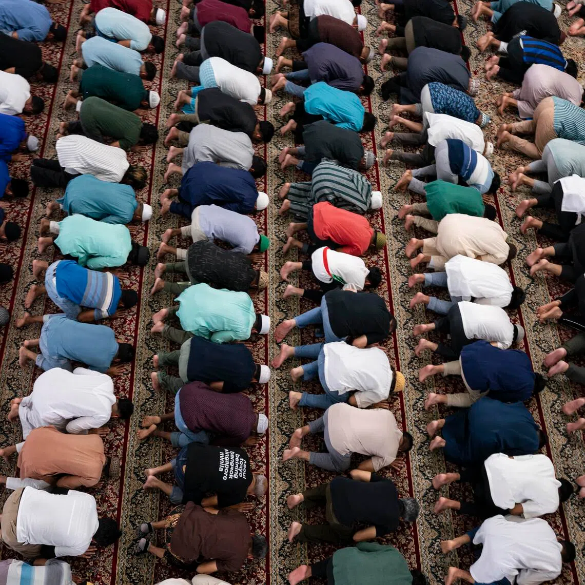 A total of 110,000 prayer spaces will be available across 70 mosques each night during the holy month.