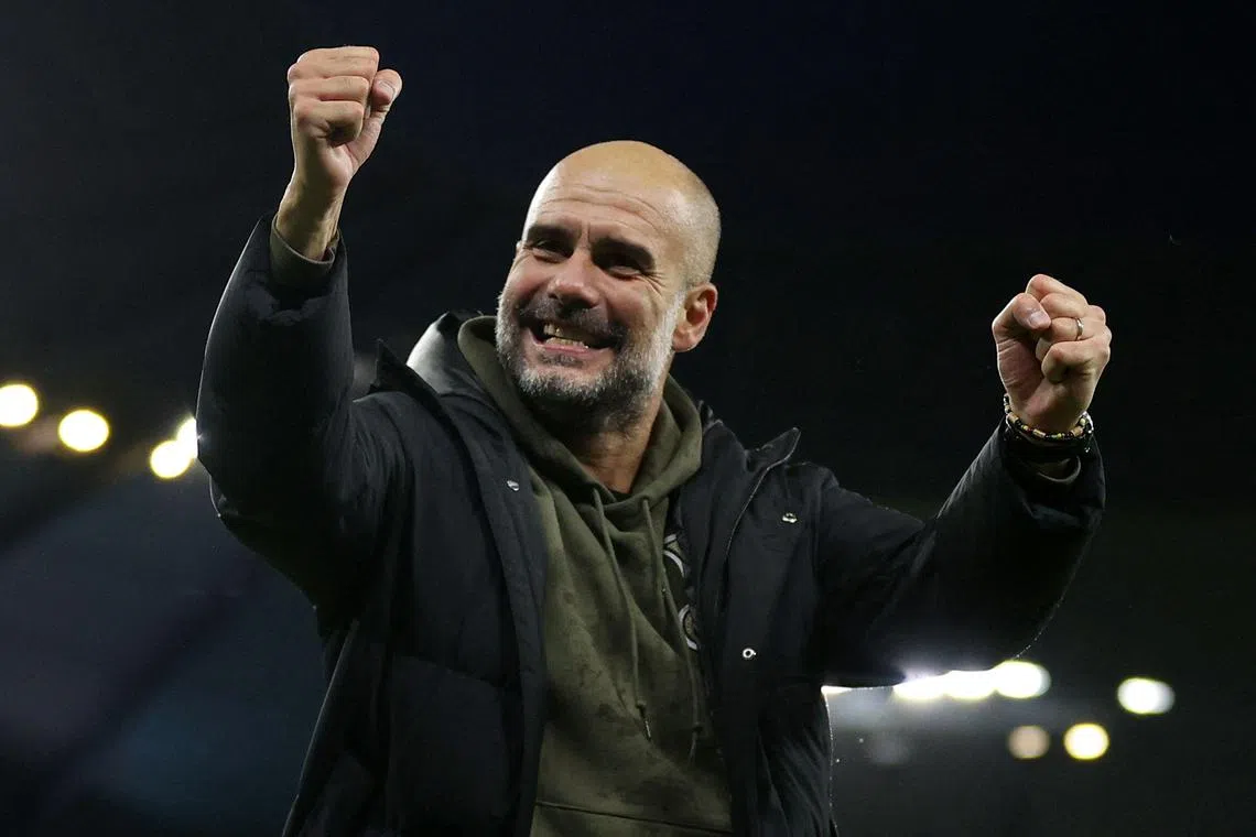 Manchester City's Guardiola guided Barcelona to two Champions League titles.