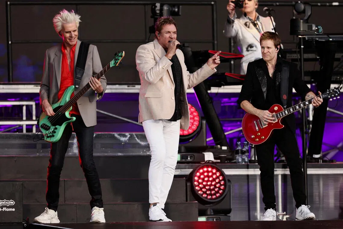 British band Duran Duran performing at British Summer Time Festival in Hyde Park, London, Britain, on July 5.